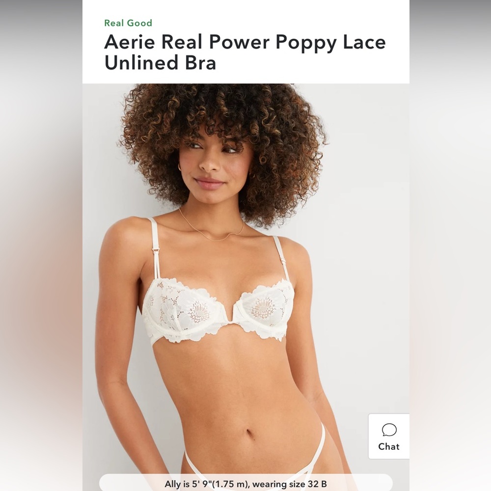 Aerie bralette and undie set new 36 B